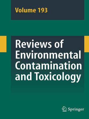 cover image of Reviews of Environmental Contamination and Toxicology 193